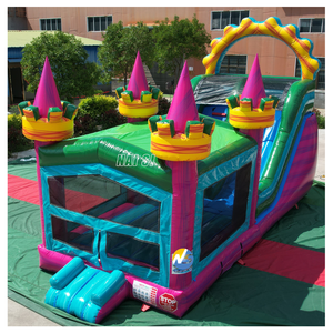 บ้านลมเด็กแบบเป่าลมพร้อมสไลเดอร์ PVC ทนทาน ราคาประหยัด พร้อมเครื่องเป่าลม - Product Image 3