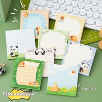 8 X8 CM 50 Blatt Nettes Cartoon Panda Hochfarbiges selbst klebendes Notiz papier Student Memo Message Note Paper