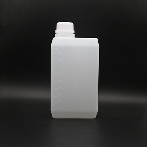 Bouteilles en plastique d'emballage carré en gros avec couvercle à vis pour <span class=keywords><strong>alcool</strong></span> liquide 1000ml <span class=keywords><strong>1L</strong></span> - Product Image 2
