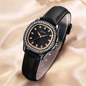 นาฬิกาควอตซ์ผู้หญิง ขายส่ง กันน้ำ แฟชั่น หน้าปัดโลหะผสม กระจก คอลเลคชั่นนาฬิกา โมเดิร์น สไตล์สุภาพสต<span class=keywords><strong>รี</strong></span> สายหนัง/สแตนเลส - Product Image 2