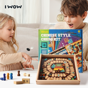 IWOW 40 en 1 Kit d'échecs de style chinois-<span class=keywords><strong>Jeux</strong></span> de société éducatifs ultimes pour 6 + enfants - Product Image 1