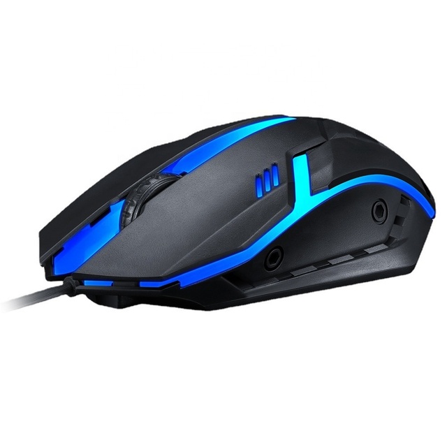 Wholesale 1200DPI USB Wired Optical Gaming Mouse with 3D Style Backlit for PC Computer Laptop Office Use