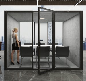 Văn Phòng Pod Cách Âm Trong Nhà Di Động Không Gian Làm Việc Di Chuyển Cabin Cuộc Họp Vỏ Văn Phòng Studio Gian Hàng Phòng Cách Âm - Product Image 3