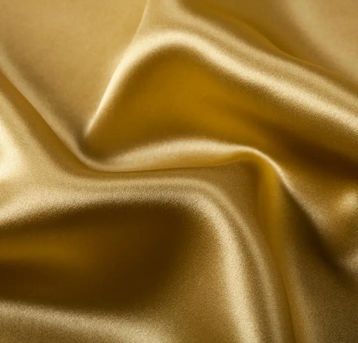 JIEMA Textiles OEM Customization Gold Silk Satin Fabric 100% Polyester Shiny Satin Fabric for Women Dress