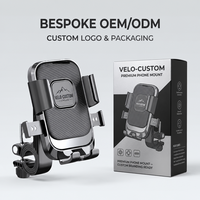 Support de téléphone pour moto électrique OEM avec amortissement des chocs, fixation sur guidon, support GPS pour vélo, fixation rapide à une main, vente en gros