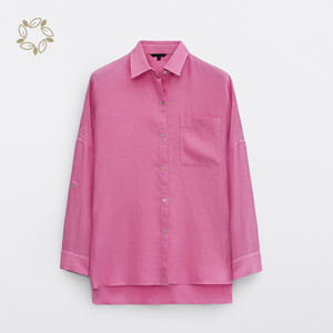 Camicette in <span class=keywords><strong>lino</strong></span> <span class=keywords><strong>100</strong></span>% da <span class=keywords><strong>donna</strong></span> <span class=keywords><strong>camicia</strong></span> abbigliamento in <span class=keywords><strong>lino</strong></span> top <span class=keywords><strong>donna</strong></span> Blous manica lunga <span class=keywords><strong>camicia</strong></span> da lavoro sostenibile camicetta da spiaggia estiva - Product Image 5