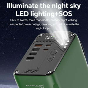 Konfulon Sản phẩm bán chạy nhất 2024 nhà máy 30W 80000mAh Powerbank cho máy tính xách tay sạc nhanh điện thoại bên ngoài pin di động - Product Image 4