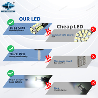 Ampoules led t10 haute qualité noir stroboscopique T10 clignotant éclairage LED voiture fibre de verre PCB T10 ampoule LED 12V Auto Light t10 ampoule led