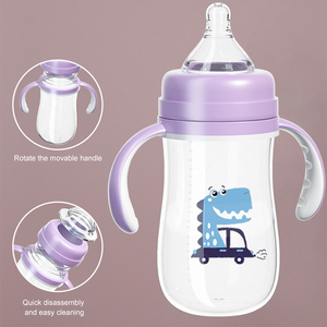 Nouveau produit en vente en gros, prix de gros, biberon <span class=keywords><strong>pour</strong></span> bébé à large ouverture, sans BPA, en PP et silicone, écologique, de 0 à 12 <span class=keywords><strong>mois</strong></span> - Product Image 3