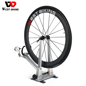 West Fietsen Mountainbike Wiel Truing Stand Fiets Wheel Spoke Uitlijning Kalibratie Reparatie Tool Onderhoud Velgen Correctie