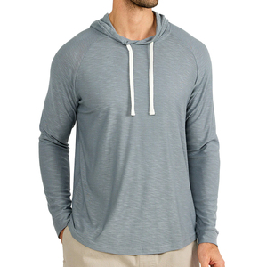 Custom OEM logo 88% Polyester 12%Spandex Blank QUICK DRY Fit Sports Wear Outdoor Performance <b>Lightweight</b> <b>Hoodie</b> - Product Image 1