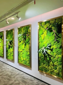 Panneau d'art EG-V033 renne naturel décoration vivante plantes Michen mousse mousse naturelle préservée mur d'herbe de mousse - Product Image 4