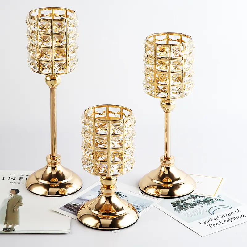 Kerzenhalter Tisch Nordic Modern Fancy Hochzeit dekorative Kerzenhalter stehen Metall Gold Luxus Kerzenhalter für Wohnkultur