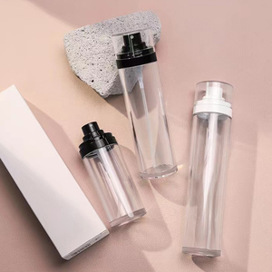 Cổ phiếu nhà máy chai nhựa 100ml trong suốt ABS Bìa mỹ phẩm <span class=keywords><strong>container</strong></span> 24/410 hai lớp cho cao chăm sóc da mặt Lotion - Product Image 5