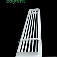 Grille d'aération linéaire en aluminium thermolaqué antirouille, longueur personnalisée, pour maison et commerce, grille d'air conditionné OEM ODM