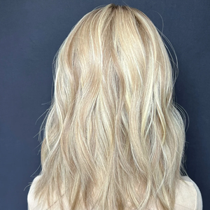 Lunghezza della spalla capelli europei vergini Cool biondo platino naturale e realistico senza cuciture fodera in pizzo parrucca ebrea per le donne - Product Image 4