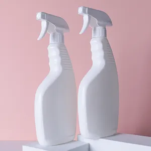 Plastik pompalı sprey şişe tedarikçiler temizlik çözümleri için beyaz 500ml fısfıs püskürtücü şişe