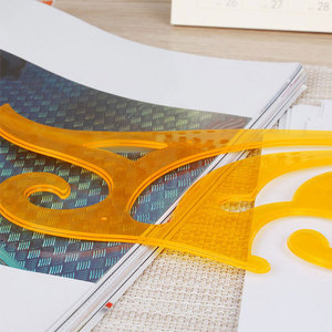 MCZ-03 Chất Lượng Tốt 3 Cái Nhựa Pháp Đường Cong Thợ May Đường Cong Thước Thiết Lập Thợ May Đường Cong Vẽ Thuận Tiện Thước Kẻ - Product Image 5