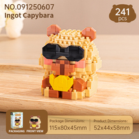 Ensemble de mini-blocs de construction personnalisés OEM Capybara, jouets en briques de diamant DIY, fabricant de décorations de bureau, cadeaux originaux