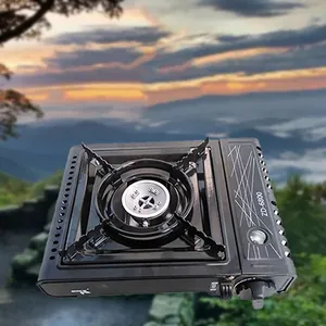 Single Stove Ultralight Mini Custom CE Single Burner Eco-friendly Cast Iron Blue Flame Pyramid Grill BBQ Camping Portable Butane Gas Stove