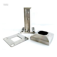 Accessoires réglables en acier inoxydable S304/316/2205 pour système de Balustrade de Balustrade en verre sans cadre