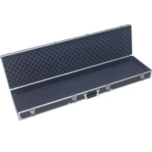 Günstiger Preis Long Aluminium Storage Packing Case für Gun Portable Aluminium Long Case mit Custom Foam