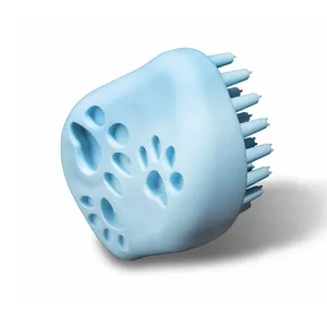 Outil de toilettage pour chiens et chats, brosse en poils de caoutchouc souple, peigne de Massage apaisant et apaisant pour animaux de compagnie