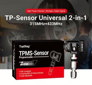 Topdiag Universal <b>TPMS</b> Sensor High Power Inductor 315+433HMZ 2-in-1 Tire Pressure Sensor for All Cars and Trucks - Product Image 6