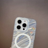 Modische Vollständig Abdeckende Glitzer-Bling Magnetische Handyhülle Stoßfest Kabelloses Laden Weiche TPU-Hülle für iPhone 17 16 15 14 13 Pro