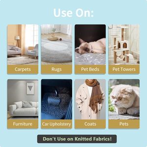 Removedor de pelo para mascotas, removedor de pelo para perros y gatos, removedor de pelusas, rastrillo de alfombras para depilación de mascotas, rastrillo de alfombras, cepillo para pelusas - Product Image 5