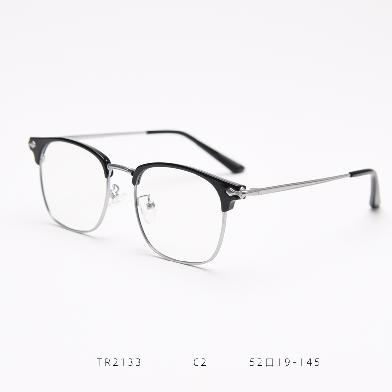 Noir brillant/Argent mat