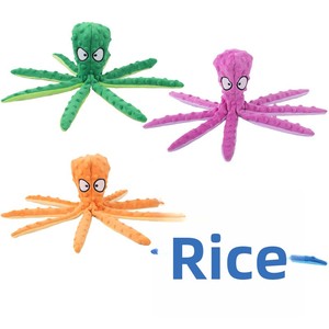 Nouveaux jouets couineurs pour chien, poulpe sans rembourrage, jouets en peluche froissée, jouets à mâcher durables et interactifs pour animaux de compagnie - Product Image 3