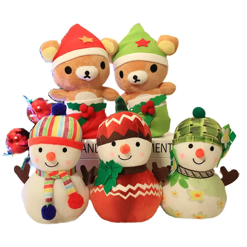 Mainan Boneka Indah Laris Baru Mainan Mewah Boneka Santa Claus Natal Manusia Salju