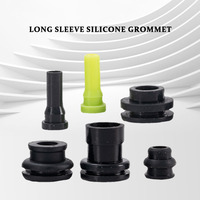 Grommet de protection pour câble en caoutchouc, résistant aux hautes températures, manchon long en silicone