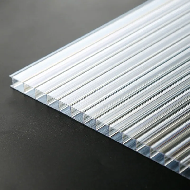 Các polycarbon multiwall trong suốt đôi tường mái PC Nhựa Tùy Chỉnh mái hiên rỗng policarbonato giá Polycarbonate