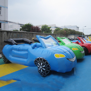 Opblaasbaar cartoonauto-model, op maat gemaakte evenementendecoratie, commerciële springkasteel, kindvriendelijk, milieuvriendelijk, op maat gemaakt, 0,55 mm PVC - Product Image 1