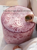 Qiong Jin Oriental Style français et chinois tabouret bas en bois massif sac souple assis jetée pour salon poufs à langer