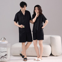 Cool Ice Silk Couple Pyjama's Dames Zomerliefhebbers Korte mouwen Valentijnsdag Warm Heren Uitloper Thuispak