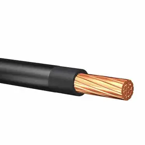 Copper conductor PVC insulated nylon sheathed AWG350 THNN/THWN cable 6 awg