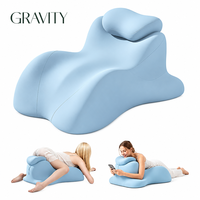 Ergonomisches, waschbares Memory-Schaum-Keilkissen für Paare, Kamasutra-Paar-Kissen für Rücken- und Nackenstütze.