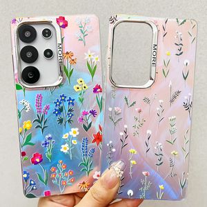 <span class=keywords><strong>Coque</strong></span> pour Samsung, nouvelle <span class=keywords><strong>coque</strong></span> de téléphone électro-plaquée au laser pour 16E 15 Pro Max pour S25 Ultra, design animal, petit motif floral - Product Image 1