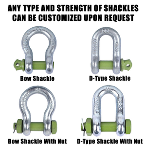 3T Mỹ Chuỗi Loại Nhà Máy Hàng Hải <span class=keywords><strong>S</strong></span>ản Xuất Thép Vòng Còng Thép Không Gỉ 304 Bow Còng Dưới Vít Pin Nhiệm Vụ Nặng Nề Neo Còng Dưới - Product Image 2