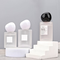 Flacon pulvérisateur de parfum en verre dépoli en forme de béret avec bouchon à vis 30ml/50ml – Contenant vide pour échantillon de parfum