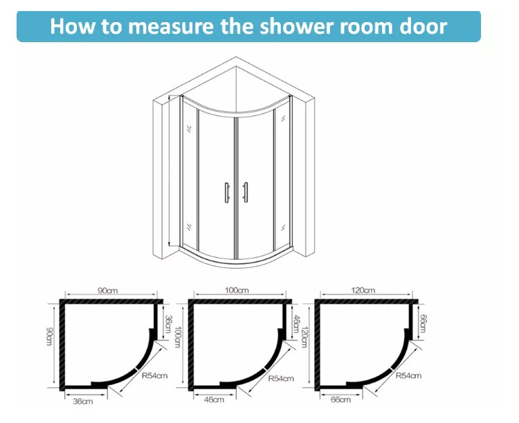 Frameless 6mm sliding shower door tempered glass shower doors sliding