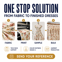 Robe Midi Florale Fabricant OEM ODM Fournisseur de Marque Privée Boutique Manches Volantes Col en V Viscose Robe Tendance Éditoriale