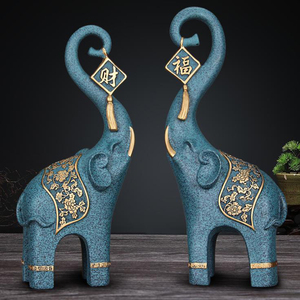 Sculpture Feng Shui porte-bonheur, Statue en forme d'éléphant - Product Image 5