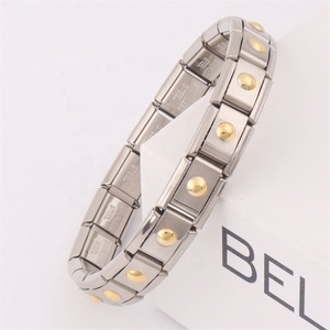 Italian Vintage Style Elastic Bracelet Heart <b>Charm</b> Stainless Steel Waterproof Non-Tarnish Geometric Fashion Bracelet <b>Charms</b> Gift - Product Image 5