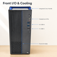 Paket Desktop Komersial Baru Hygon 3350 8C 3.0GHz, 16GB DDR4, 256GB NVMe SSD, Casing 15L, Kit Workstation Kantor Lengkap