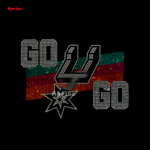 Personnaliser le transfert thermocollant de strass pour vêtements avec la mascotte Coyote des San Antonio Spurs - Product Image 5