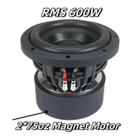 Venta caliente 8 pulgadas coche Subwoofers profesional OEM para venta al por mayor RMS600W Auto Audio altavoz 2*75oz imán Motor excelente Woofer